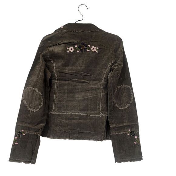 Sandrea Corduroy Embroidered Floral Jacket - Picture 4 of 11
